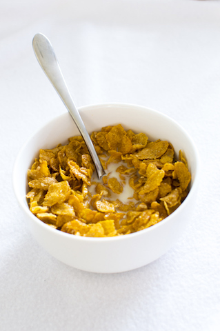 This is a picture of cereal, one of the foods with refined flour and sugar in it. The picture depicts one of the foods that cause inflammation.